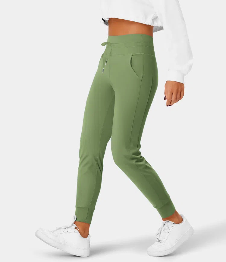Softlyzero™ Plysj - Workout-leggings med superhohem Bund og überkreuzten Taschen, rask trøkk