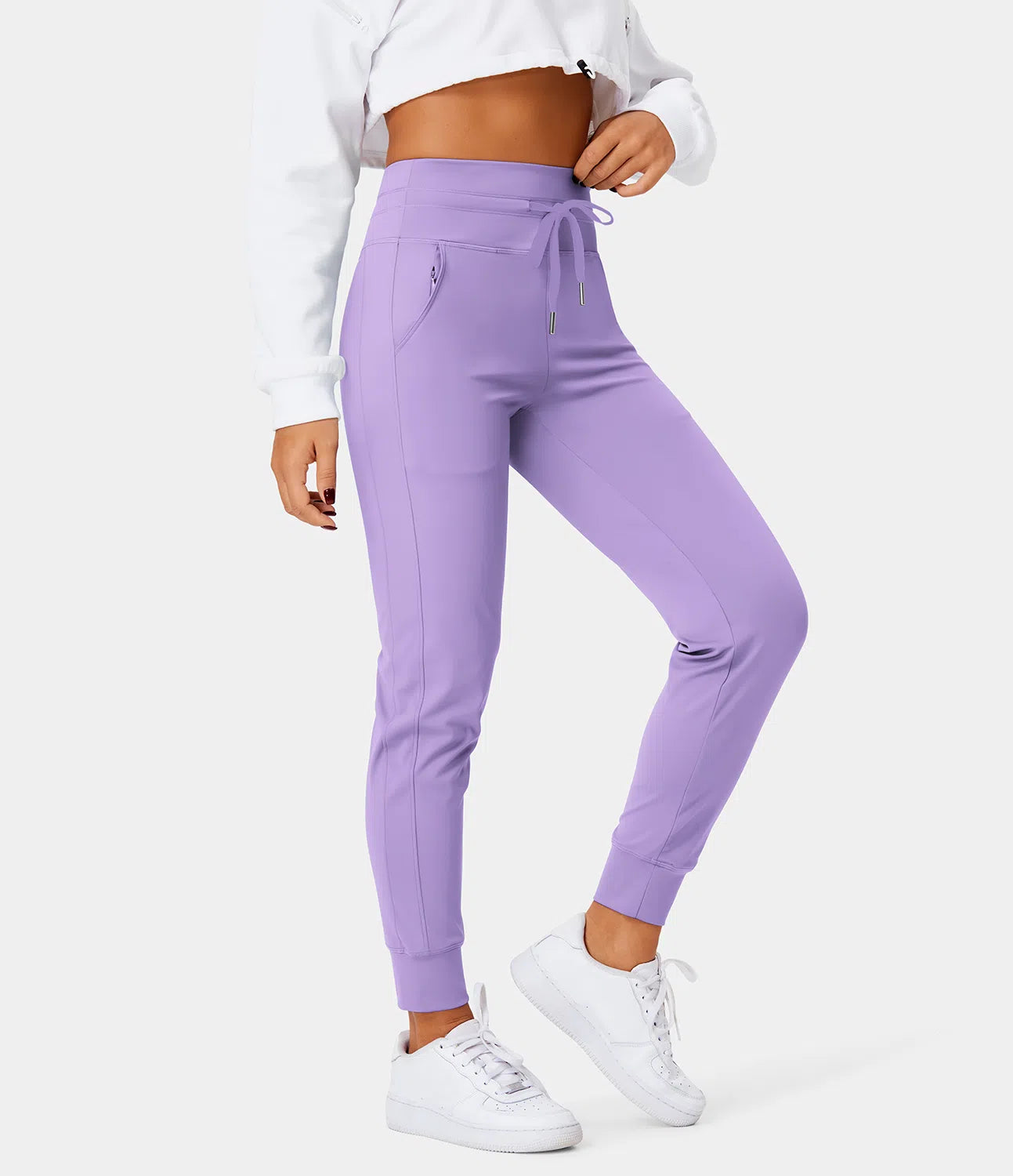 Softlyzero™ Plush Crossover Leggings med Taschen